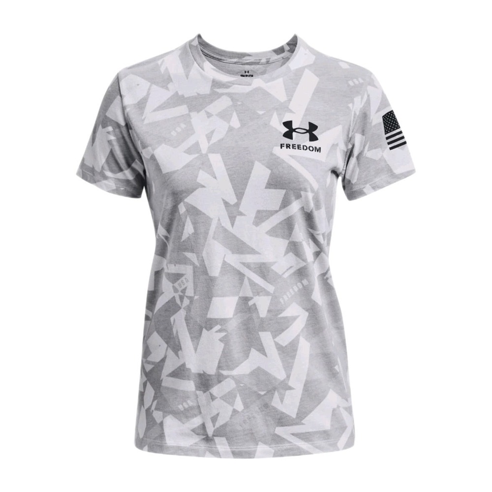 Under Armour Freedom Tee - Light Gray Women's M NWT $30